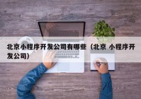 北京小程序开发公司有哪些（北京 小程序开发公司）